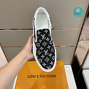 Louis Vuitton Monogram Black Denim Trocadero Slip-on - 5