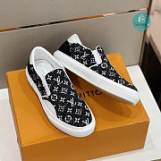 Louis Vuitton Monogram Black Denim Trocadero Slip-on - 3