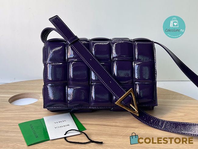 Bottega Veneta Padded Cassette Purple 26x18x8 cm - 1