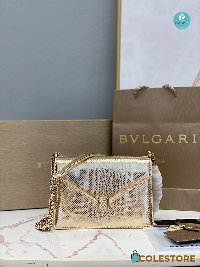 Bvlgari Serpenti Forever Multichain Shoulder Bag 19x13.5x6cm - 1