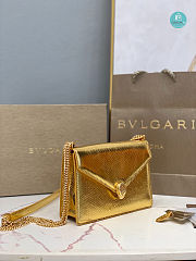 Bvlgari Serpenti Forever Multichain Golden Shoulder Bag 19x13.5x6cm  - 6