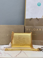 Bvlgari Serpenti Forever Multichain Golden Shoulder Bag 19x13.5x6cm  - 5