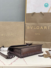 Bvlgari Serpenti Forever Multichain Purple Shoulder Bag 19x13.5x6cm  - 6