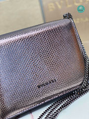 Bvlgari Serpenti Forever Multichain Purple Shoulder Bag 19x13.5x6cm  - 3