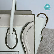 Celine Micro Luggage Handbag In Smooth Calfskin In Grey 27 cm - 2