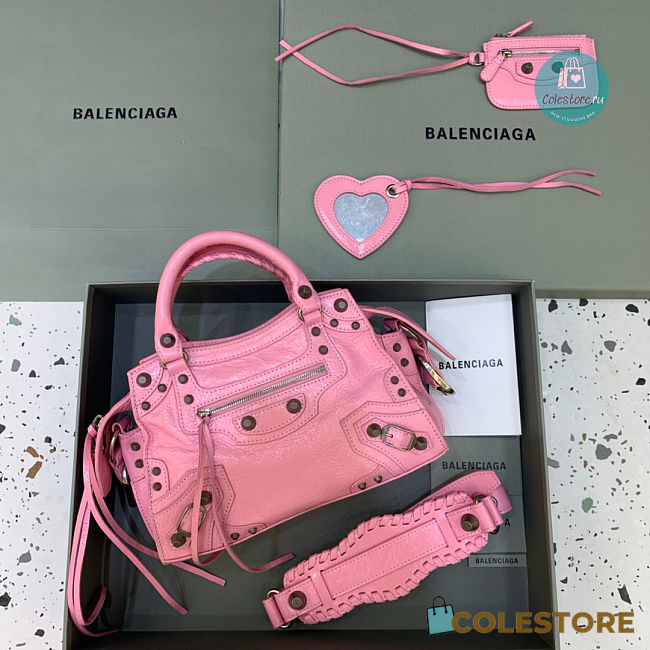 Colestore Balenciaga Neo Cagole City Handbag In Pink 26x13x18cm - 1