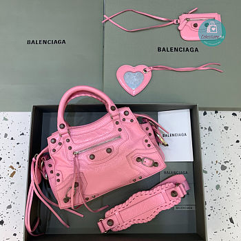 Colestore Balenciaga Neo Cagole City Handbag In Pink 26x13x18cm