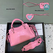Colestore Balenciaga Neo Cagole City Handbag In Pink 26x13x18cm - 6