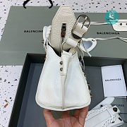 Colestore Balenciaga Neo Cagole City Handbag In White 26x13x18cm - 2