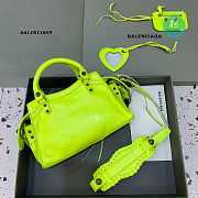 Colestore Balenciaga Neo Cagole City Handbag In Neon 26x13x18cm - 5
