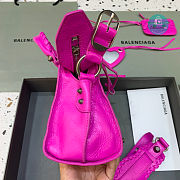 Colestore Balenciaga Neo Cagole City Handbag In Dark Pink 26x13x18cm - 5