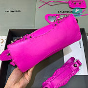 Colestore Balenciaga Neo Cagole City Handbag In Dark Pink 26x13x18cm - 6