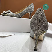Manolo Blahnik Manolo Blahnik Hangisi Pumps In Grey 7cm - 4