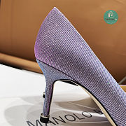 Manolo Blahnik Manolo Blahnik Hangisi Pumps In Purple 7cm - 5