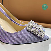 Manolo Blahnik Manolo Blahnik Hangisi Pumps In Purple 7cm - 2