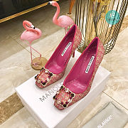 Manolo Blahnik Manolo Blahnik Hangisi Pumps In Pink 9cm - 4