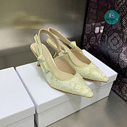 J'ADIOR SLINGBACK PUMP Cotton Embroidery 6.5cm - 2
