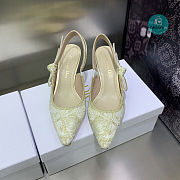J'ADIOR SLINGBACK PUMP Cotton Embroidery 6.5cm - 5