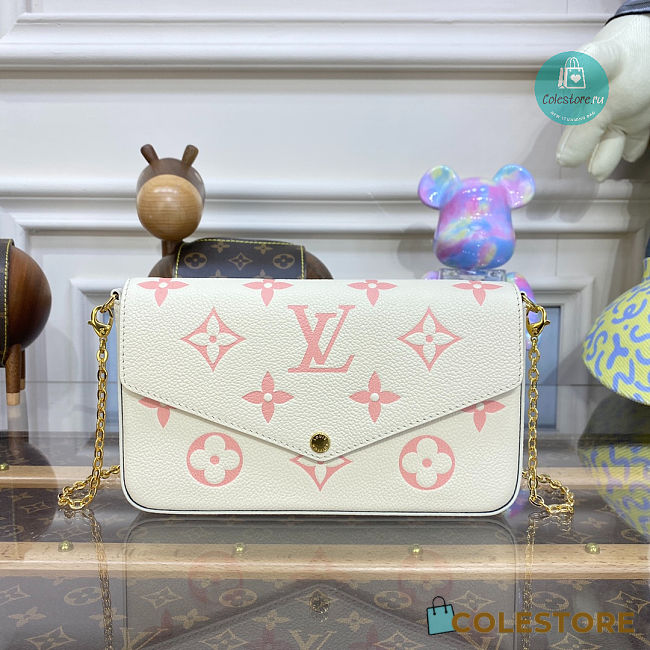 Louis Vuitton Pochette Félicie bag Cream/Pink Trianon 21x12x3cm - 1