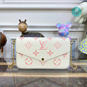 Louis Vuitton Pochette Félicie bag Cream/Pink Trianon 21x12x3cm - 1
