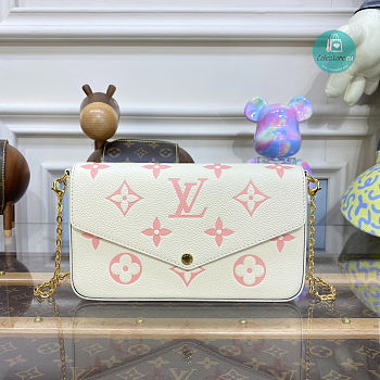Louis Vuitton Pochette Félicie bag Cream/Pink Trianon 21x12x3cm