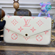 Louis Vuitton Pochette Félicie bag Cream/Pink Trianon 21x12x3cm - 4