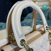 MEDIUM LADY DIOR BAG Powder Pink Cannage Lambskin 24 x 20 x 11 cm - 4