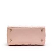 Christian Dior Light Pink Cannage Lambskin Medium Lady Dior Gold Hardware 20x24x12cm - 6