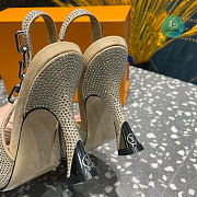 Louis Vuitton Sparkle Slingback Pump Shimmering Crystals In Beige 9.5cm - 3