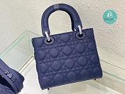 Lady Dior Ultramatte Dark Blue 20x16.5x8 cm - 2