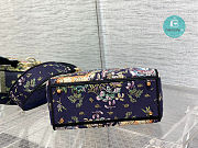 Dior Medium Lady D-Lite Bag Blue Multicolor D-Constellation Embroidery 24 x 20 x 11 cm - 5