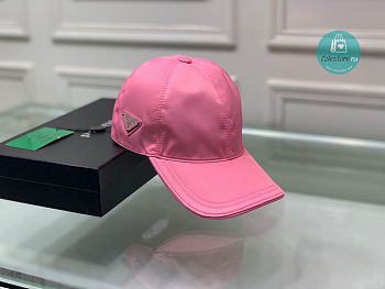 Prada Re-Nylon Baseball Cap Pink 
