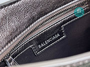 Colestore Balenciaga Neo Cagole City Handbag In Silver 26x13x18cm - 6