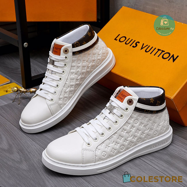 Louis Vuitton High Top In Monogram White Sneakers - 1
