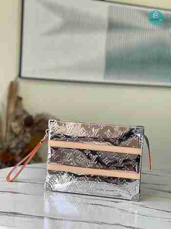 Louis Vuitton Trunk Pouch Silver/Gray 28 x 21 x 3.5 cm