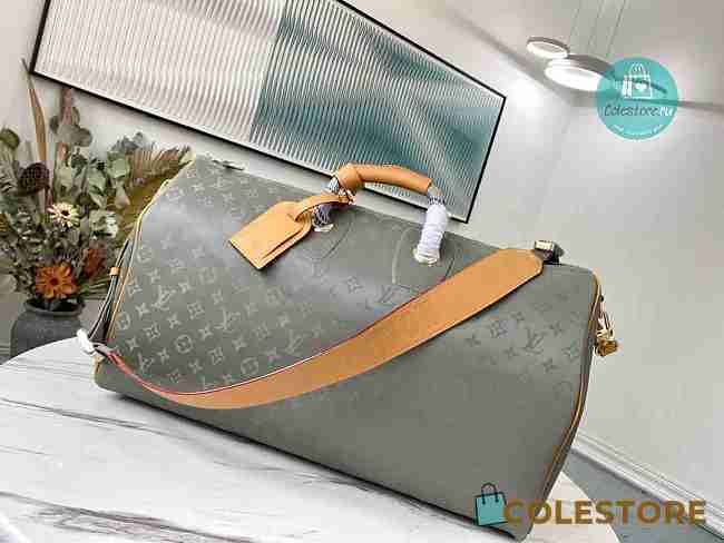 LOUIS VUITTON KEEPALL BANDOULIERE 50 TITANIUM 50x29x23 cm - 1