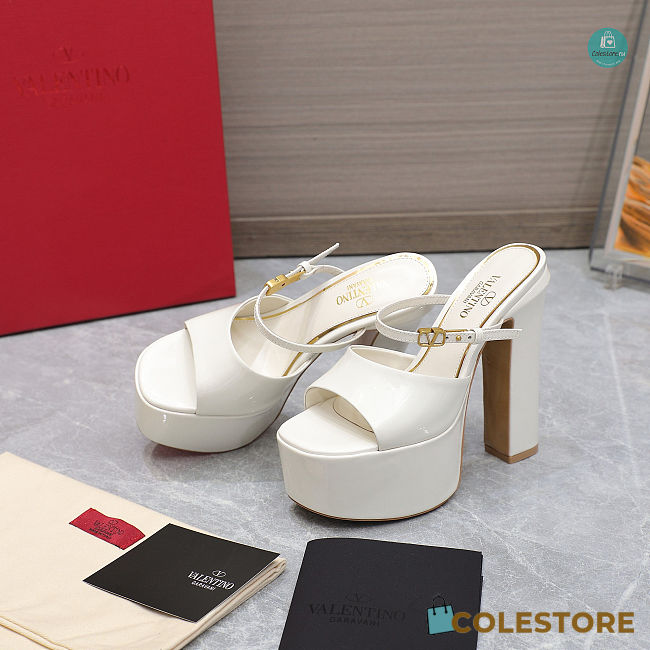 Valentino Garavani Tan-Go 155 Patent-Leather Platform Heels 155mm - 1