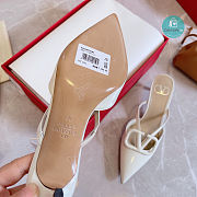 Valentino Garavani Vlogo Signature Patent Leather Heel White 40mm - 2