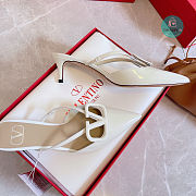Valentino Garavani Vlogo Signature Patent Leather Heel White 40mm - 4