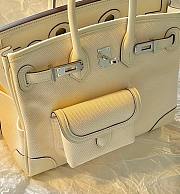 Hermes Birkin 25 Cargo Swifth White 25x20x13cm  - 3