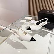 Chanel Slingback Black and white Shoes  - 4