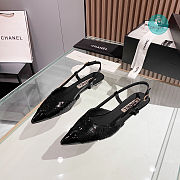 Chanel Slingback Black Shoes  - 1