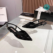 Chanel Slingback Black Shoes  - 5
