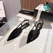 Chanel Slingback Black Shoes  - 6