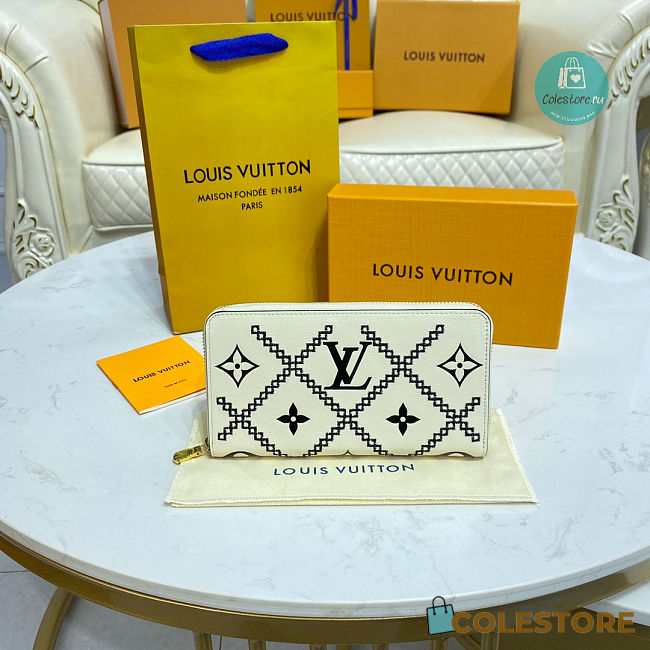 Louis Vuitton Monogram Unplant Brodelly Zippy Wallet 19.5x10.5x2.5cm - 1