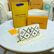 Louis Vuitton Monogram Unplant Brodelly Zippy Wallet 19.5x10.5x2.5cm - 3
