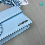 Jacquemus Women's Blue Le Bambino Long Ficiu Shoulder Bag Size 26x14x6cm - 5