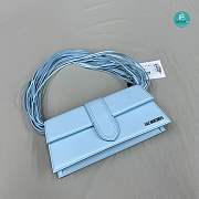Jacquemus Women's Blue Le Bambino Long Ficiu Shoulder Bag Size 26x14x6cm - 2