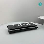 Celine Asymetric Clutch In Shiny Calfskin With Celine Print 31.5 X 17 X 4 CM - 4