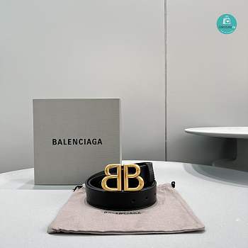 Gucci x Balenciaga The Hacker Project Large BB Belt GOLD-TONE 100x3cm